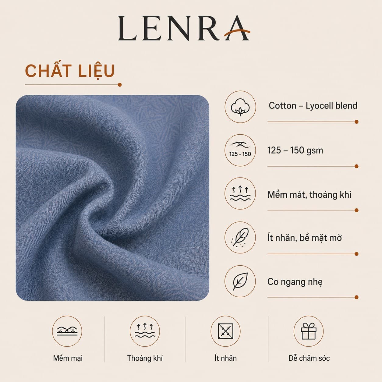 Ảnh mô tả 6 của Áo Sơ Mi Nam LENRA Daily 01 Cúc Áo Nam Châm Ẩn - Chạm Nhẹ